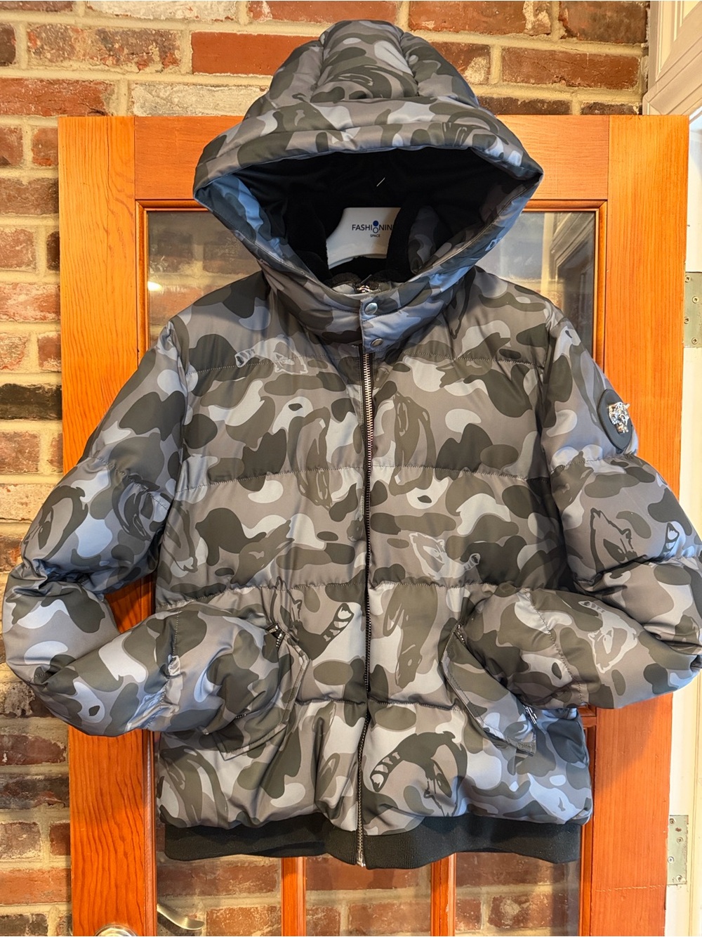 Men’s WOODPECKER Woody  Bomber Jacket Grey Camo